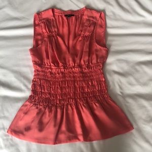 Pink Sleeveless Cinched Top